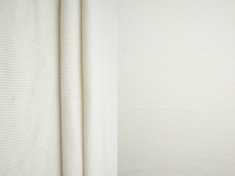 1 Yard Solid Stretch 2x2 Waffle Thermal Knit Fleece Fabric 57 59 Inches Wide