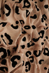 1 Yard Polyester Spandex 100 GSM Mesh Fabric Leopard Flocking Soft Stretch Sheer 56/57" Width