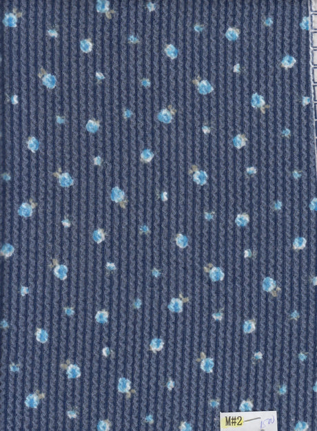1 Yard Cozy Double Knit Ditsy Print Fabric Stretch Polyester Rayon Spandex 56/57 Inches Wide