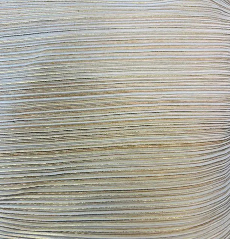 1 Yard Bodre Pleated Jersey Knit Fabric with Foil 150 GSM, 58/60? Wide 100% Polyester