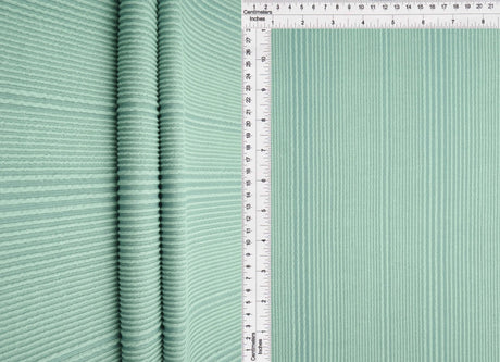 1 Yard Variegated Jacquard Rib Fabric 230 GSM Polyester Rayon Spandex Blend 52/54" Width