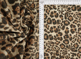 1 Yard Ella Ripple Jersey Animal Print Fabric, 58'' Wide Polyester Spandex Blend