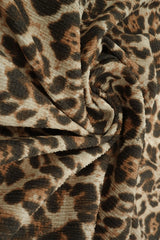 1 Yard Ella Ripple Jersey Animal Print Fabric, 58'' Wide Polyester Spandex Blend