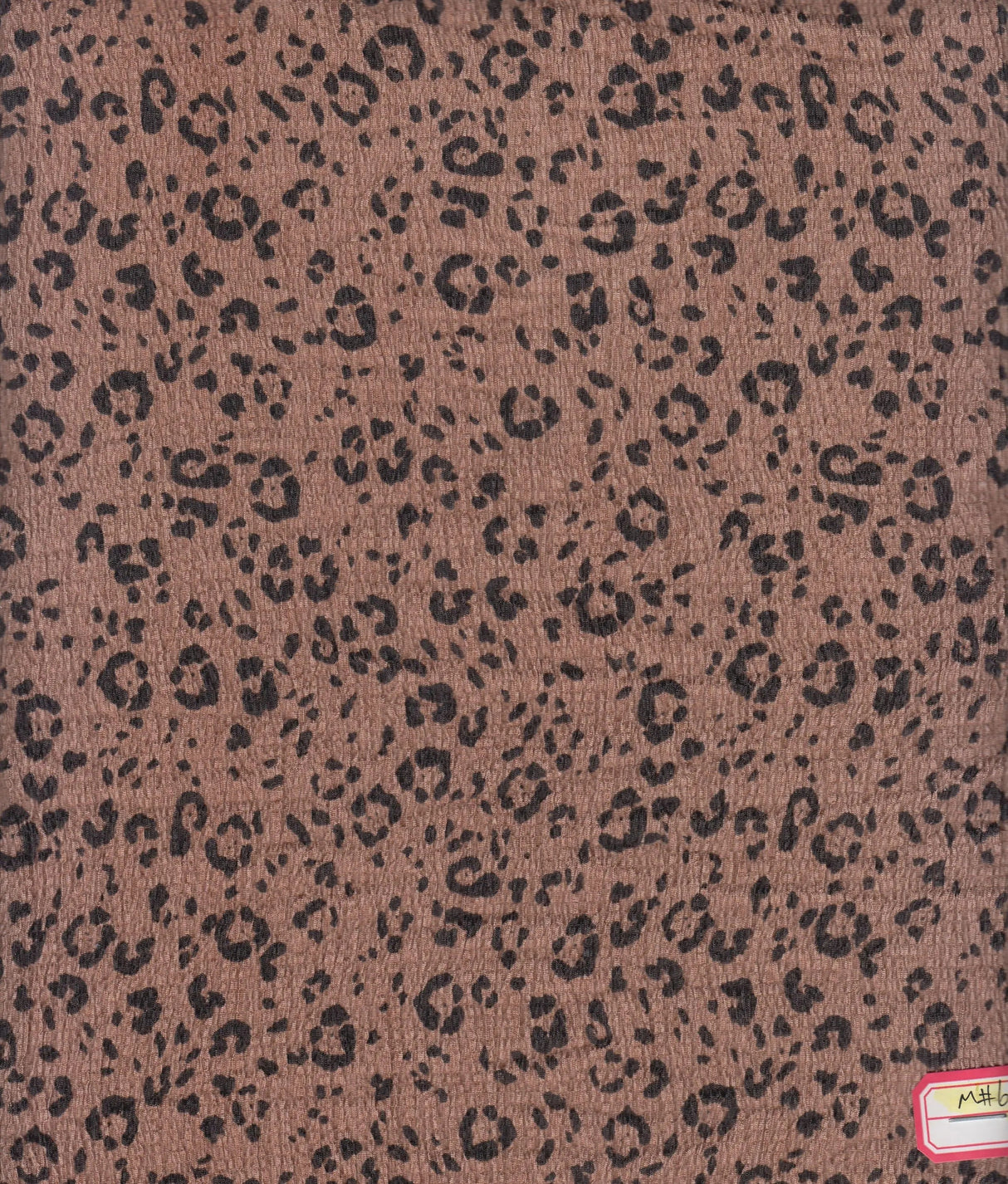 1 Yard Ella Ripple Jersey Leopard Print Fabric, 58? Wide Polyester Spandex Blend