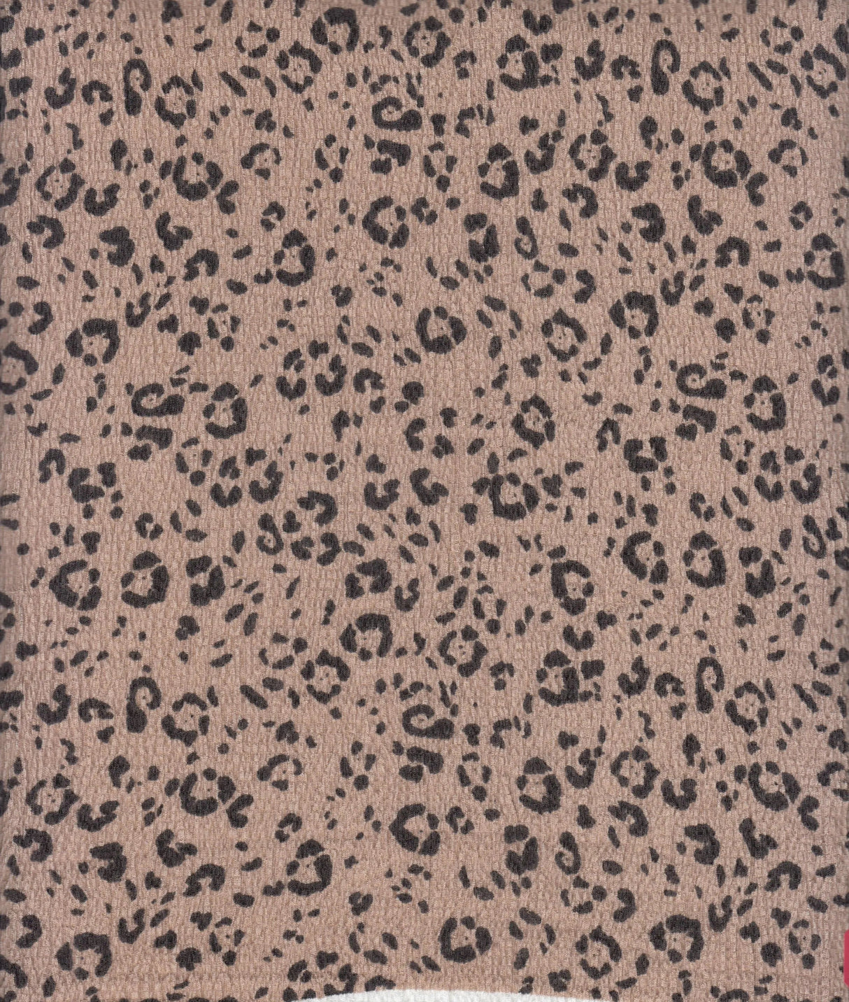1 Yard Ella Ripple Jersey Leopard Print Fabric, 58? Wide Polyester Spandex Blend