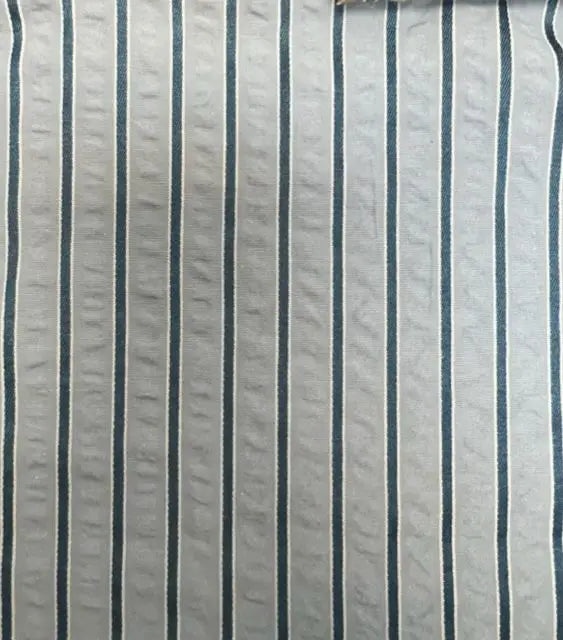 1 Yard Seersucker Stripe Fabric, 58/59? Wide Polyester Cotton Rayon Blend