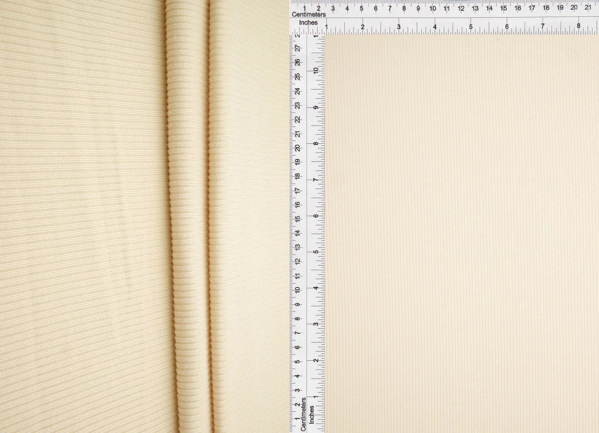 2×1 Yummy Solid Rib Knit Fabric Soft Stretch Polyester Spandex 58/60'' Width