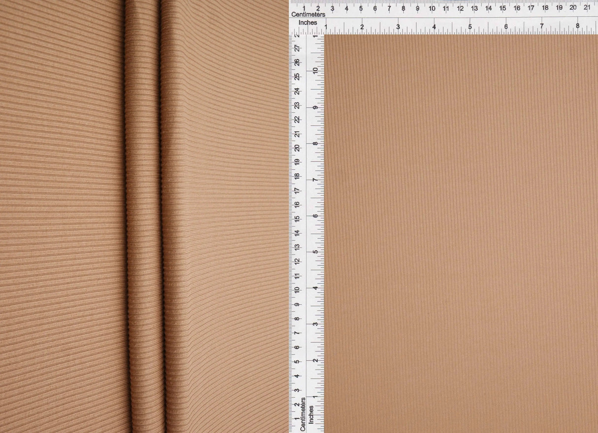 1 Yard 2x1 Yummy Rib Solid Knit Fabric, 58/60? Wide Polyester Spandex Blend