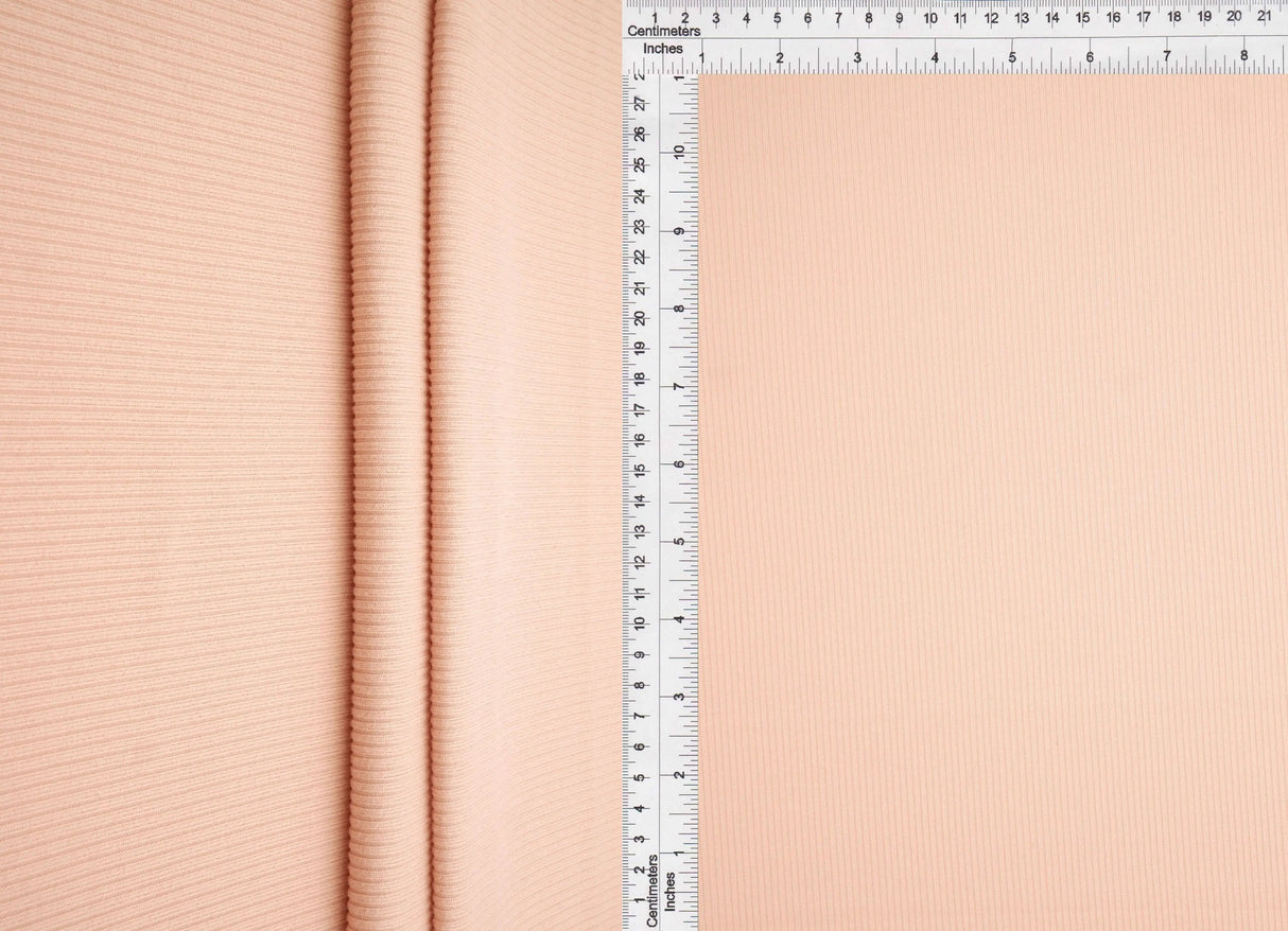 1 Yard 2x1 Yummy Rib Solid Knit Fabric, 58/60? Wide Polyester Spandex Blend