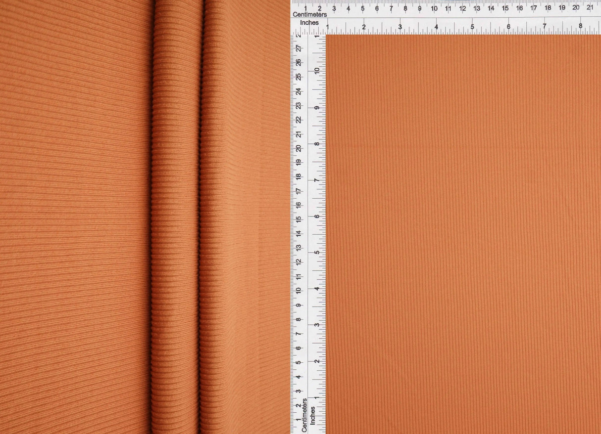 1 Yard 2x1 Yummy Rib Solid Knit Fabric, 58/60'' Wide Polyester Spandex Blend