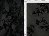 1 Yard Ditsy Flocking Glitter Fabric, 56/57? Wide Polyester Spandex Blend