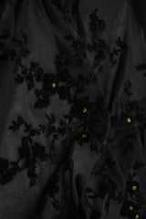 1 Yard Ditsy Flocking Glitter Fabric, 56/57? Wide Polyester Spandex Blend