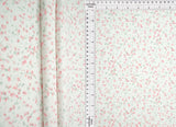 1 Yard Ditsy Print Cotton Feel 2x2 Rib Knit Fabric Soft Stretch Polyester Spandex 58 Inch Wide