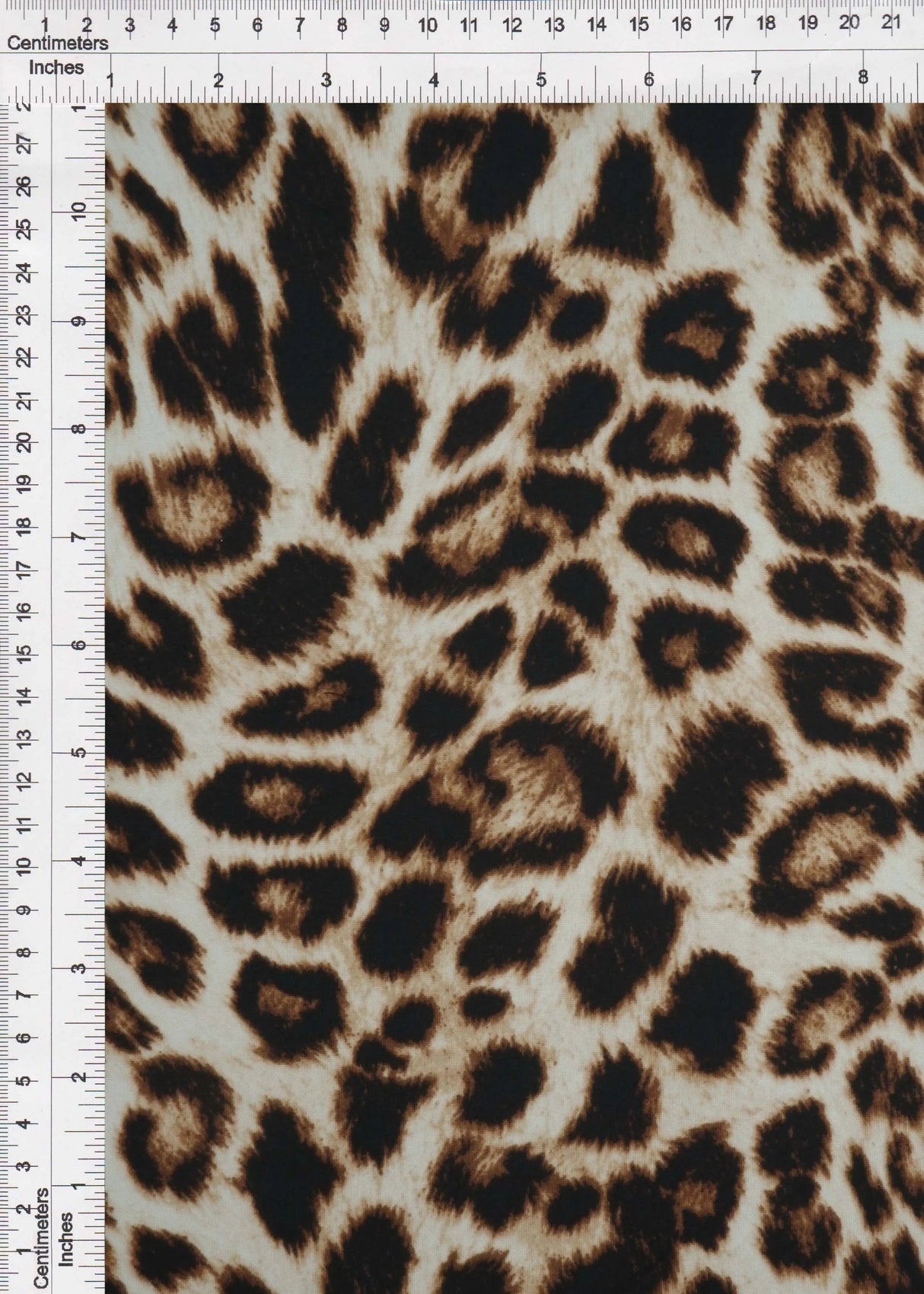 1 Yard DTY Brushed Animal Print Fabric Cheetah Leopard, Soft Stretch Knit 58/60” Wide