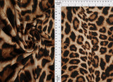 1 Yard DTY Brushed Animal Print Knit Fabric 58/60 Inches Wide Soft Stretch