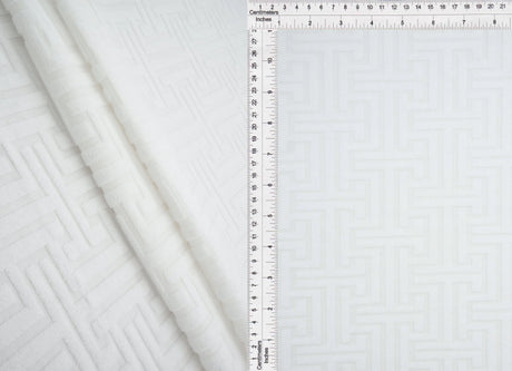 1 Yard Geo Towel Jacquard Knit Fabric, 58/59'' Wide Polyester Spandex Blend