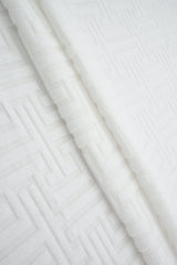 1 Yard Geo Towel Jacquard Fabric Stretch Polyester Spandex 58/59 Inches Wide