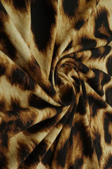 1 Yard Lightweight Brushed Animal Print DTY Knit Fabric Polyester Spandex 58/60 Inch Wide for Sewing