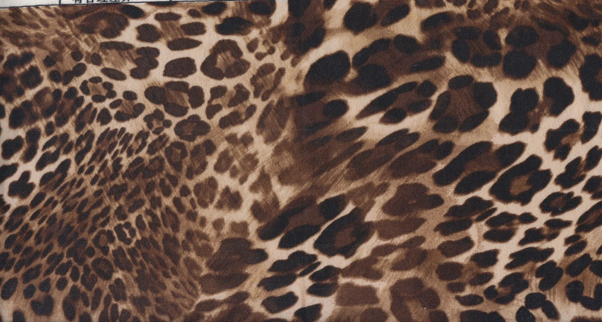 DTY Brushed Animal Print Fabric Soft Stretch Knit, 58/60” Wide for Apparel & Crafts