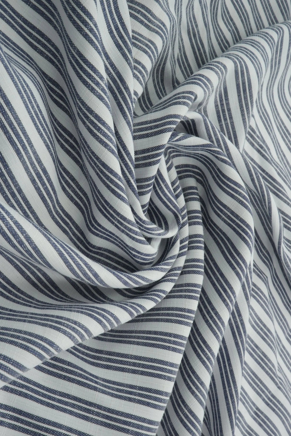 Triple Stripe Poplin Woven Fabric Poly Rayon Blend, 57/58" Wide