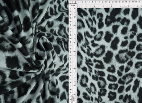 1 Yard Lightweight Brushed Animal Print DTY Knit Fabric Polyester Spandex 58/60 Inch Wide for Sewing