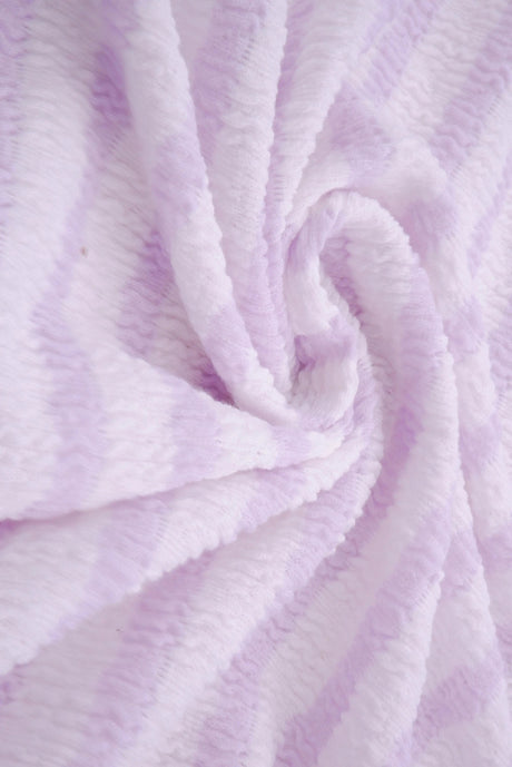 1 Yard Bubble Jacquard Stripe Fabric 230 GSM Polyester Spandex Blend 54/55" Width