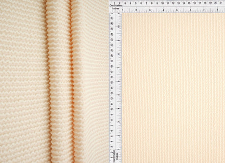 Knit Jacquard Rib Fabric 1 Yard Soft Stretch Textured Knit 52" Wide