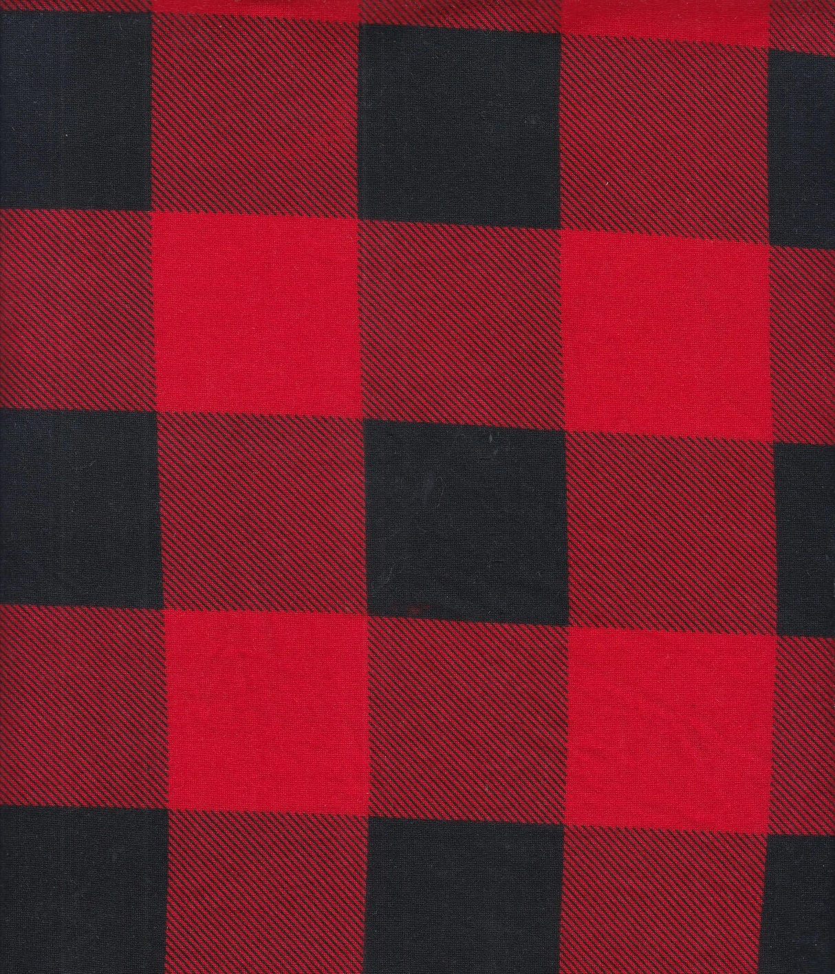 1 Yard DTY Brushed Buffalo Plaid Fabric 170 GSM Polyester Spandex Stretch 58/60" Width