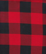 1 Yard DTY Brushed Buffalo Plaid Fabric 170 GSM Polyester Spandex Stretch 58/60" Width