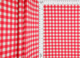 1 Yard 4x2 Yummy Rib Knit Fabric Gingham Print 58/60 Inches Wide