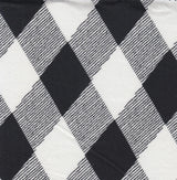 1 Yard Lightweight Brushed Checkered Print DTY Knit Fabric Polyester Spandex 58/60 Inch Wide for Sewing