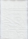 1 Yard Embroidery Flower Cotton Lawn / Eyelet Fabric, 58/59? Wide 100% Cotton