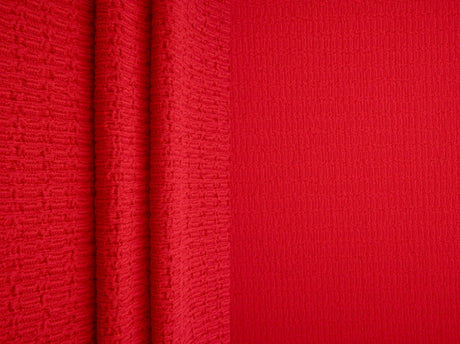 1 Yard Textured Bubble Jersey Crepe Knit Fabric 59 Inch Wide Soft Stretch Drapey Material for Stylish Tops & DIY Sewing