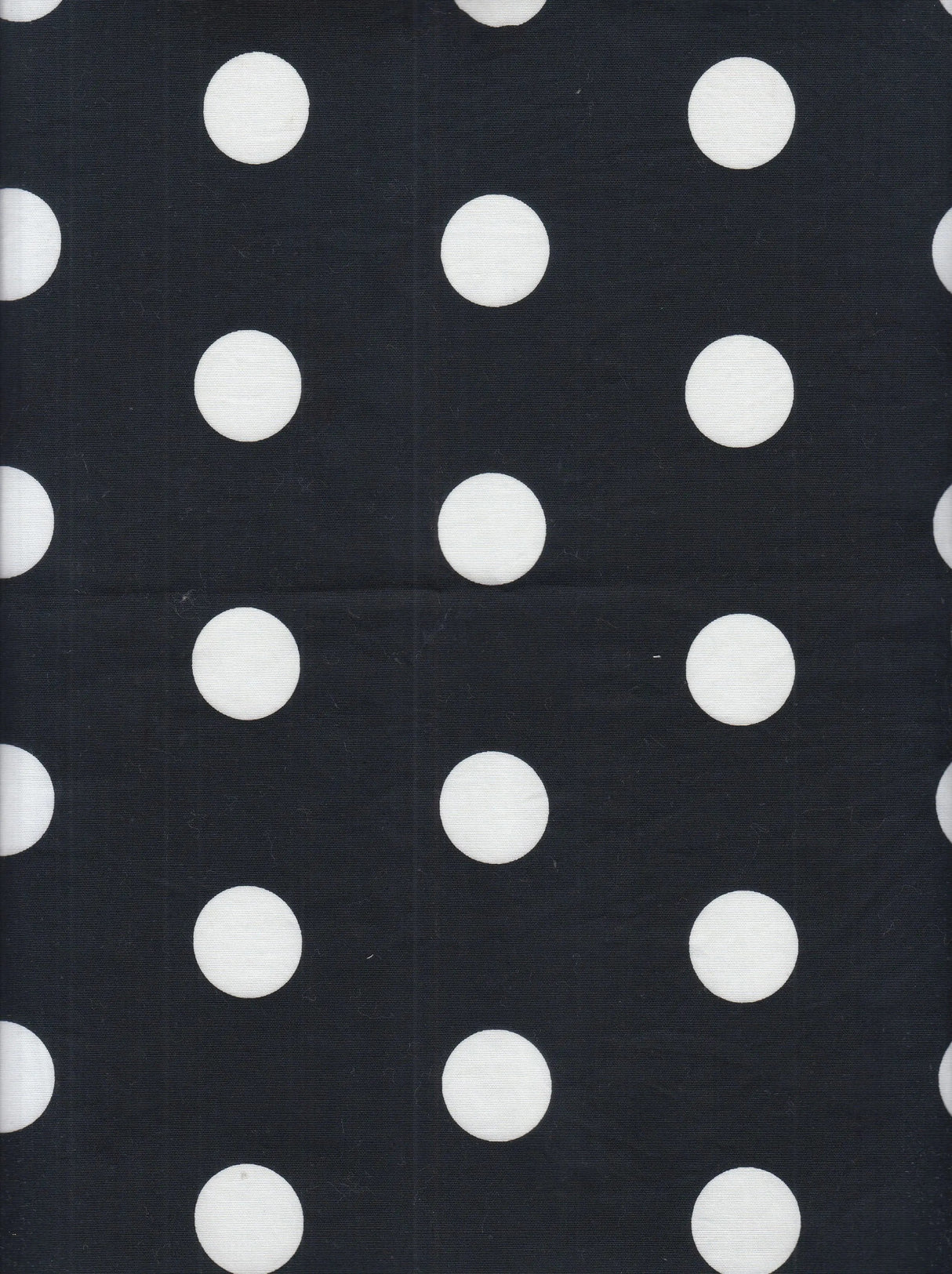 1 Yard Stretch Poplin Big Dot Print Fabric, 57/58? Wide Cotton Spandex Blend