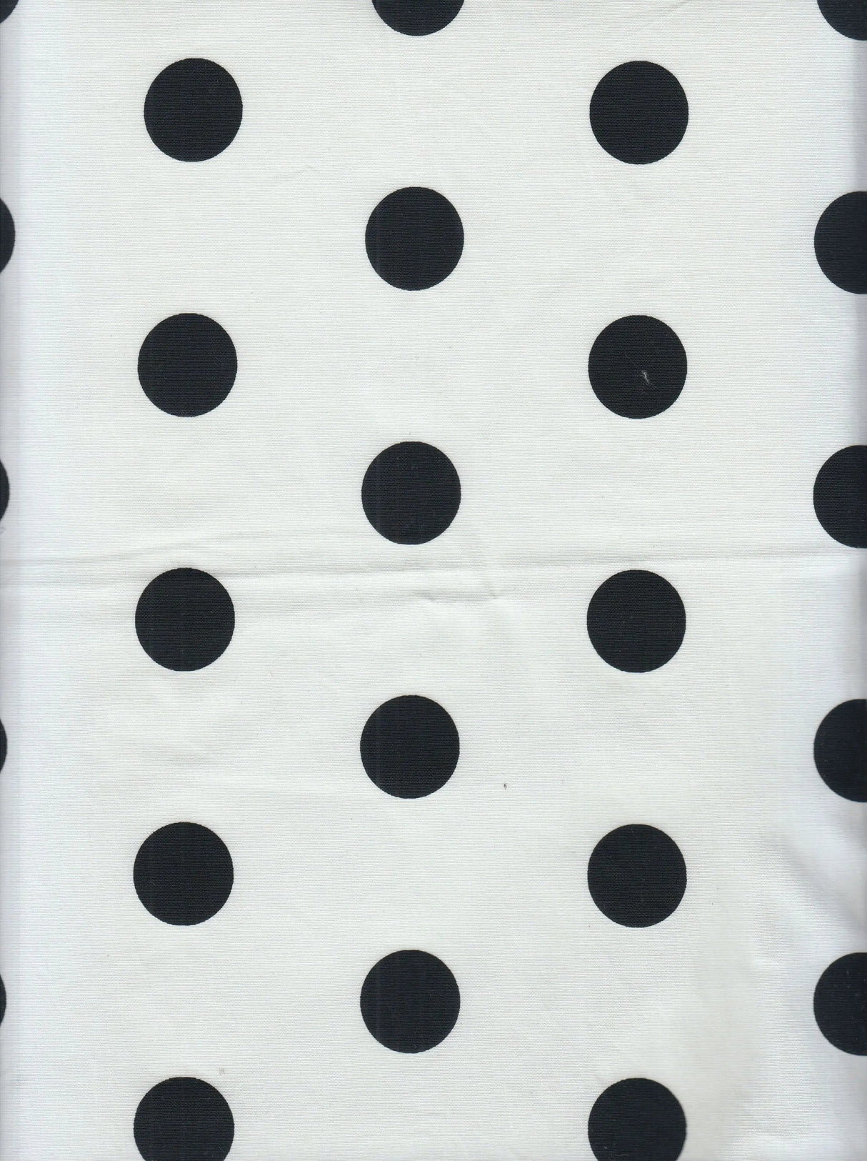 1 Yard Stretch Poplin Big Dot Print Fabric, 57/58? Wide Cotton Spandex Blend