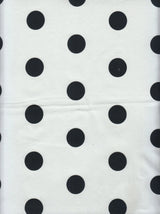 1 Yard Stretch Poplin Big Dot Print Fabric, 57/58? Wide Cotton Spandex Blend