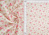 1 Yard Stretch Poplin Ditsy Print Fabric, 57/58? Wide Cotton Spandex Blend