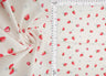1 Yard Stretch Poplin Strawberry Print Fabric, 57/58? Wide Cotton Spandex Blend