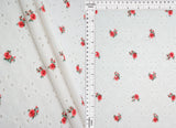 1 Yard DTY Knit Jacquard Ditsy Eyelet Print Fabric Stretch Polyester Spandex 58/60 Inches Wide