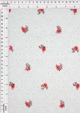 1 Yard DTY Knit Jacquard Ditsy Eyelet Print Fabric 190 GSM Polyester Spandex Blend 58/60" Width