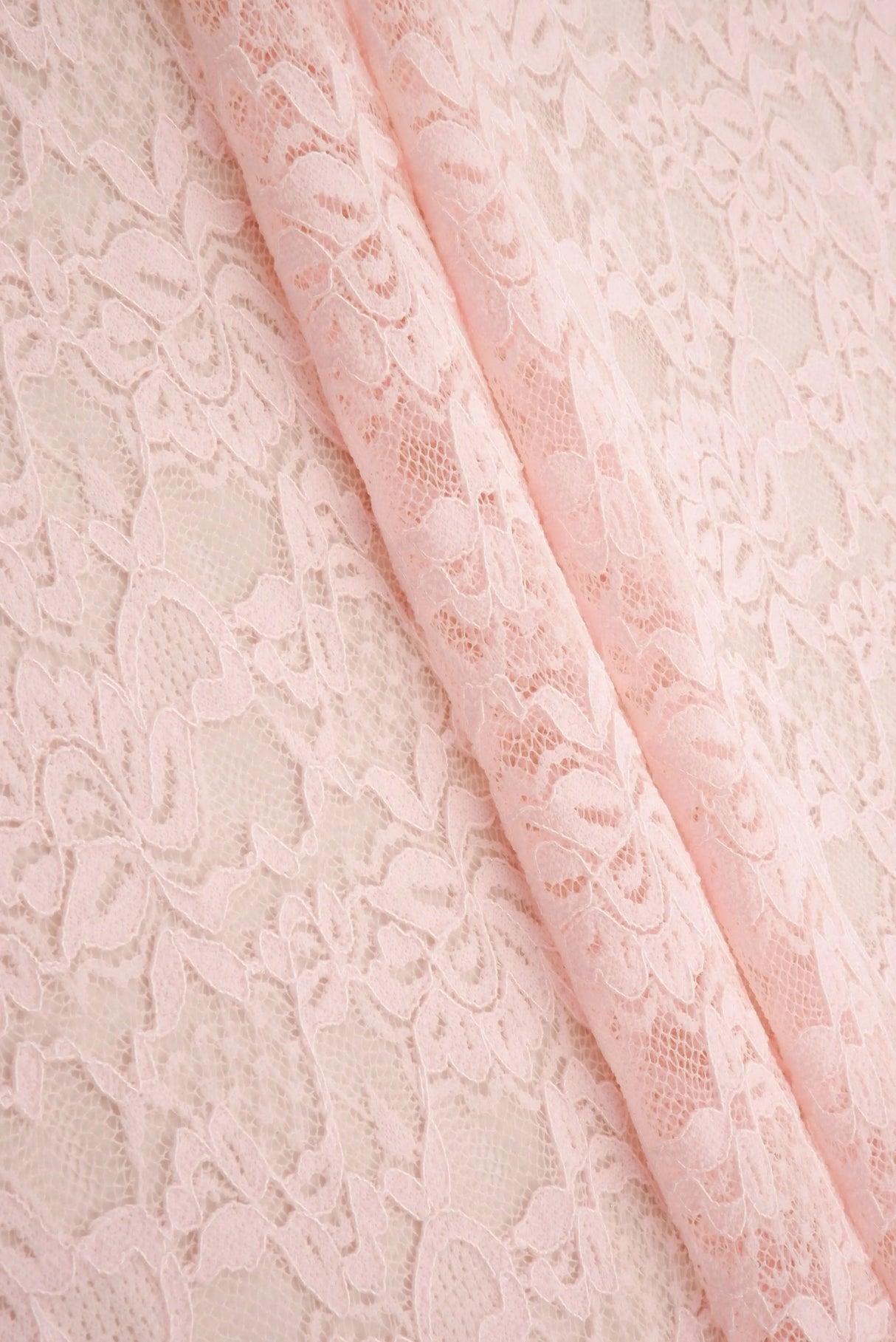 Floral Double Border Lace Fabric 95% Nylon 5% Spandex Stretch Material 57/58 Inches Wide