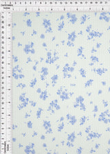 4×2 Yummy Rib Ditsy Print Knit 87% Polyester, 13% Spandex, 58/59'' Width Soft Stretch Fabric