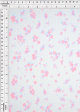 4×2 Yummy Rib Ditsy Print Knit 87% Polyester, 13% Spandex, 58/59'' Width Soft Stretch Fabric