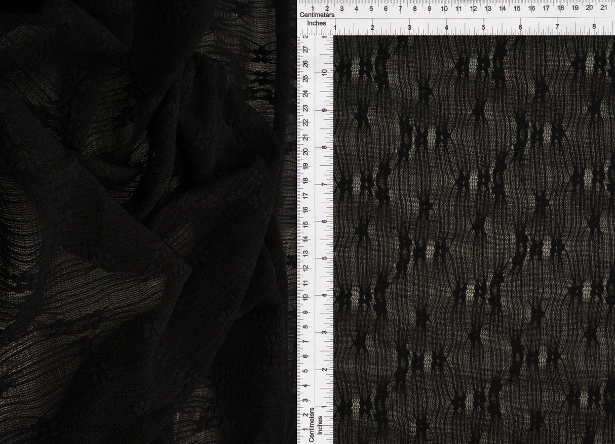 Ditsy Bubble Lace Fabric 92% Nylon 8% Spandex Stretch Lace Material 51/52 Inches Wide