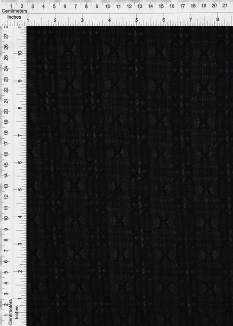 Stripe Lace Fabric 1 Yard Stretch Lightweight Sheer Material 52" Wide for Sewing and Apparel