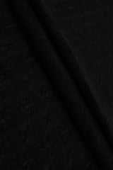 Stripe Lace Fabric 1 Yard Stretch Lightweight Sheer Material 52" Wide for Sewing and Apparel