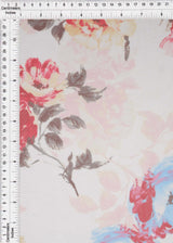 Floral Digital Mesh Fabric Lightweight Stretch Sheer, 56/58” Wide for Fashion & Overlays