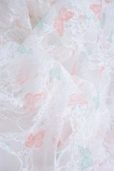 Digital Butterfly Lace Print Fabric 92% Poly 8% Span Soft Stretch Material 56/58 Inches Wide