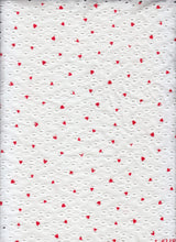 1 Yard Knit Jacquard Eyelet Heart Print Fabric Stretch Polyester Spandex 58/60 Inches Wide