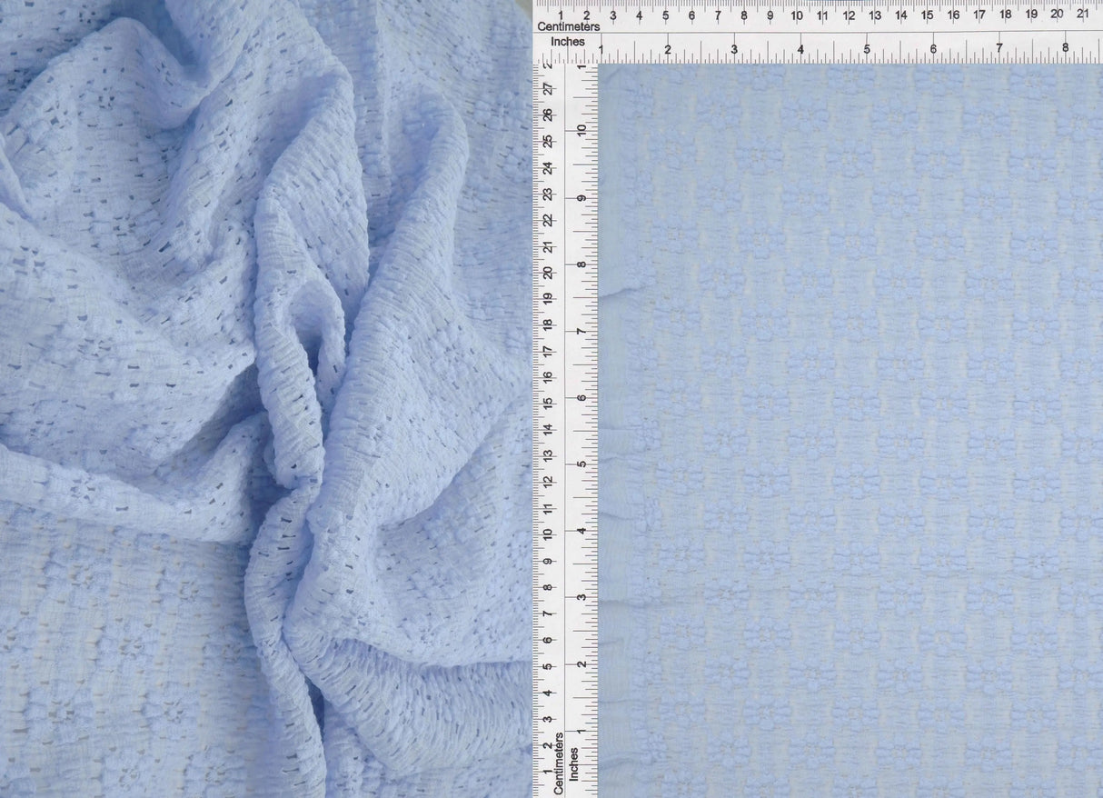 1 Yard Ditsy Floral Lace Fabric, 52/53'' Wide Nylon Cotton Spandex Blend